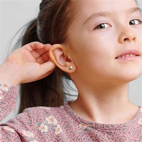 Boucle d'oreille enfant pour petite fille et bébé en.